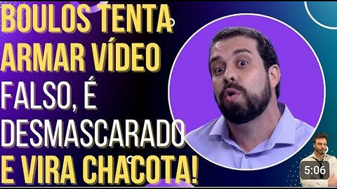 In Brazil, home invader Boulos tries to create a fake video, is discovered and becomes a laughing stock!
