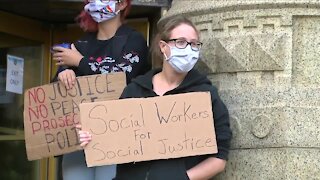 Mental health workers protest new initiative pairing Buffalo police with social workers