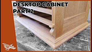 Making a DESKTOP CABINET using HAND-TOOLS - Part 2