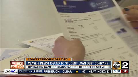 Maryland AG orders Student Loan Debt Relief Company to cease illegal conduct