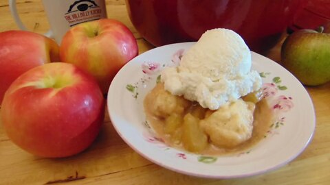Stove Top Apple Dumplings - No Bake Country Dumplings - 100 Year Old Recipe - The Hillbilly Kitchen