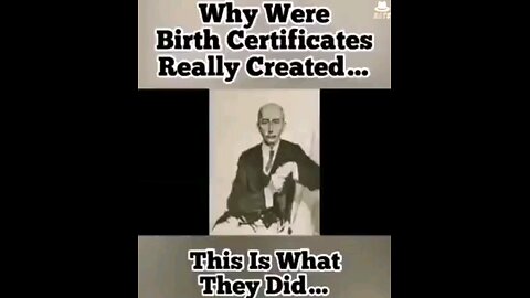 Why was the Birth certificate created?