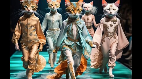Purr-fect Strut! Cats Take Over the Catwalk in Hilarious Fashion Show