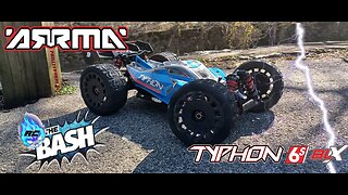 Arrma Typhon 6S V2 Castle System Mamba ESC 1800kv Motor on Truggy Tires