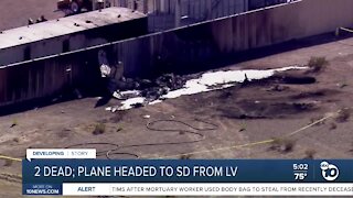 Two killed in plane headed to SD from LV