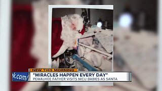 Pewaukee father spreads Christmas cheer at NICU