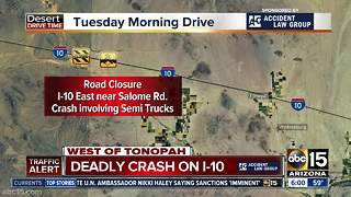 Deadly crash involving semis near Tonopah