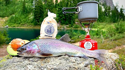 ULTRA REMOTE Trout Catch & Cook!!! ALPINE Mountain Fishing Adventure...