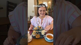 AFTERNOON TEA 🫖 #travelcouple #foodies #tearoom #afternoontea #travelfoodie #foodieshorts