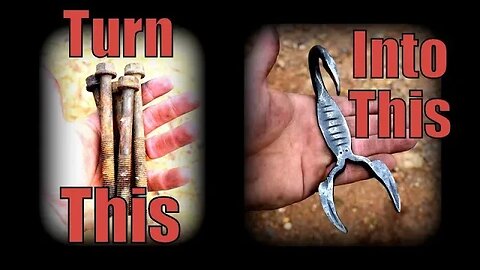 Blacksmithing for beginners: How to Forge a Scorpion from an old bolt