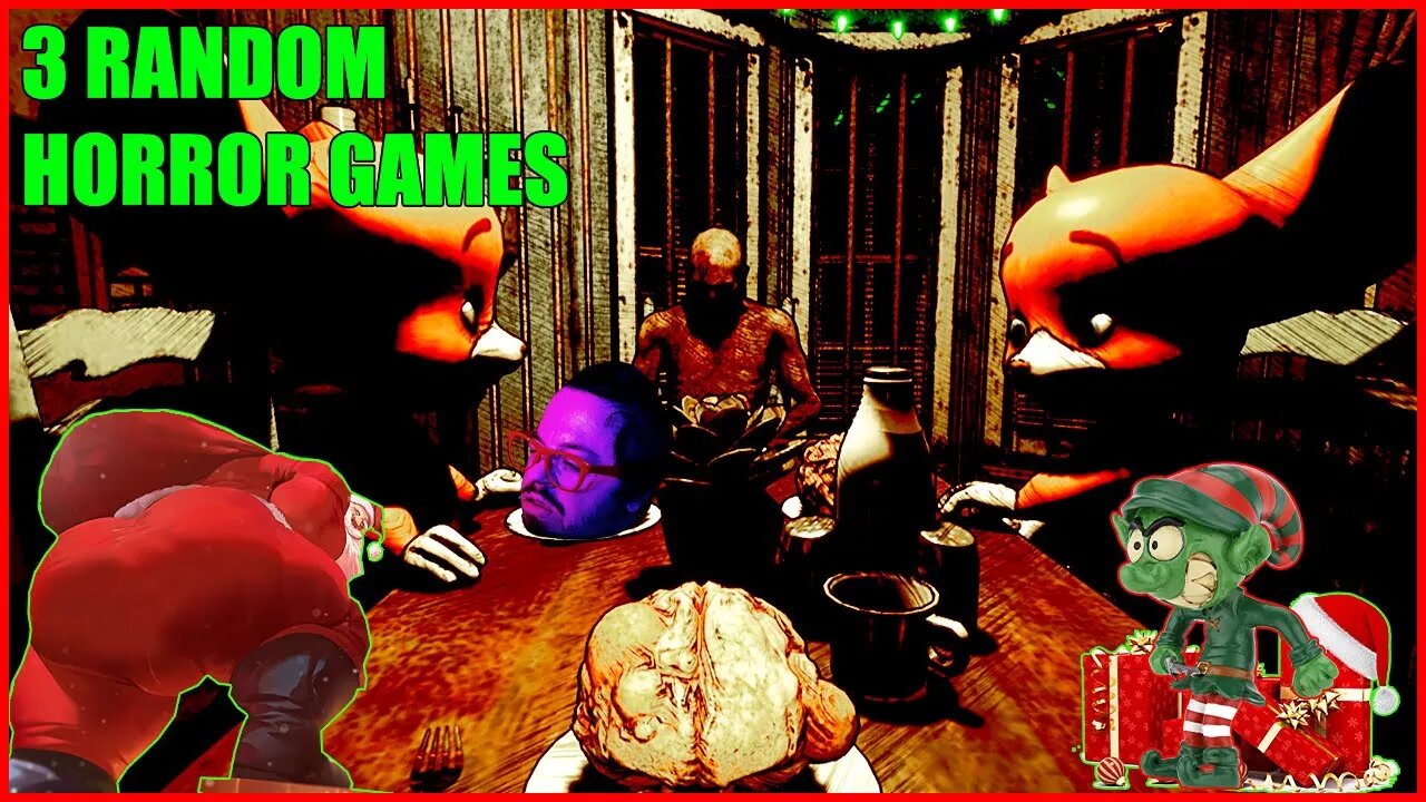 Big Booty Santa, A Christmas Feast, A Killer Elf | 3 RANDOM HORROR GAMES