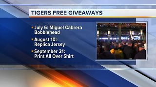 Detroit Tigers announce 2019 promo giveaway schedule