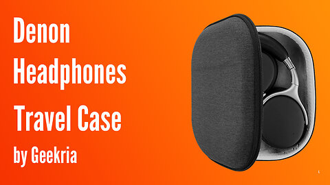 Denon Over-Ear Headphones Travel Case, Hard Shell Headset Carrying Case | Geekria