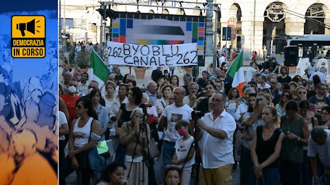 GENOVA IN PIAZZA CONTRO IL GREEN PASS