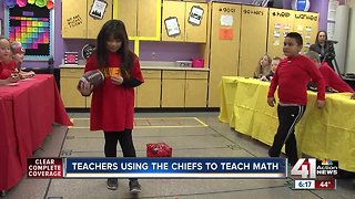 Teacher combines love of Chiefs, math into classroom game