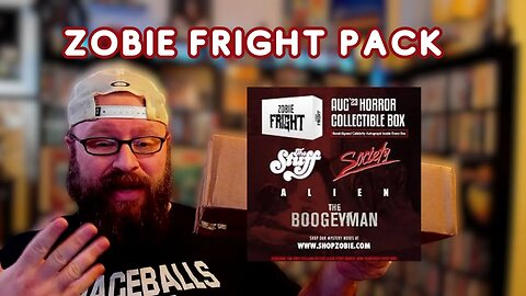Trying out Zobie Fright pack autograph subscription box August 2023 unboxing