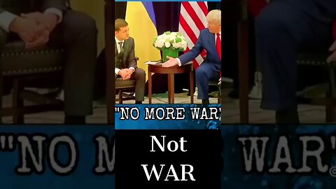 Former President Donald Trump's World Visit: Promote PEACE Not WAR