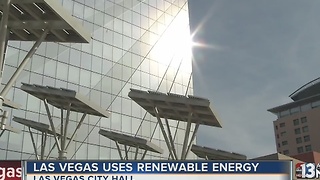 Las Vegas boasts about using renewable energy