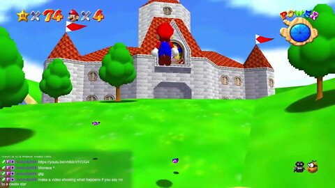 Super Mario 64 - Returning to the castle from the castle