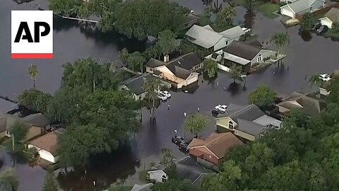 Aerial video shows flooding in Florida after Tropical Storm Debby | NE