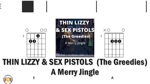 THIN LIZZY & SEX PISTOLS The Greedies A Merry Jingle - FCN Guitar Chords & Lyrics HD