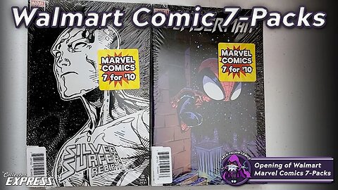 Opening Walmart Marvel 7 packs - Vol 18 - Amazing Spider-Man, Silver Surfer, Facsimile Variants!