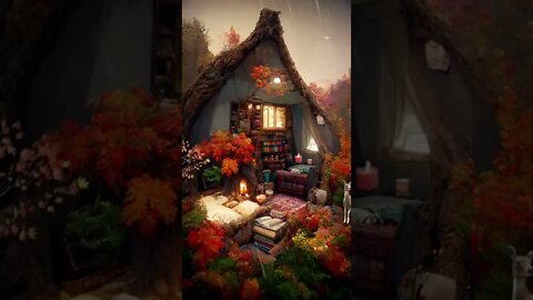 Cozy Hobbit Cottage 🍁🦌 #cottagecore #cottage #midjourney #ai