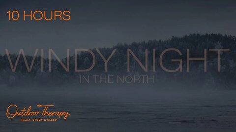 Windy Night in the North | HOWLING WIND Sounds for Sleeping | Relaxing | Studying| Real Storm Sounds