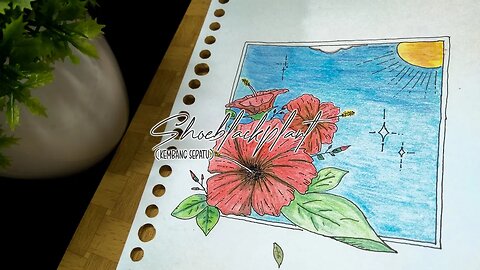 How to draw Aesthetic Shoeblackplant Flowers ❗