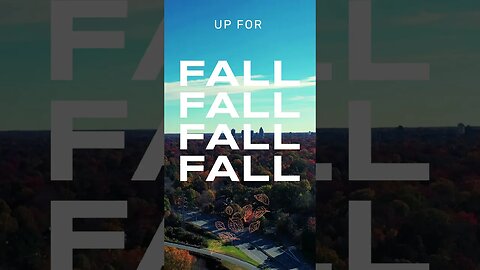 Greensboro Skyline: Fall's Fiery Colors 🍂 | Drone Short UP FOR FALL #fall #autumn