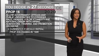 You Decide in 60 Seconds: Prop 16