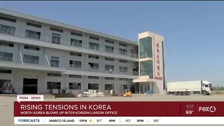 North Korea and South Korea tension after Liaison Office blows up