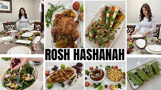 ROSH HASHANAH Jewish New Year Recipes Menu Plan Tablescape Orthodox Jewish Sonya's Prep