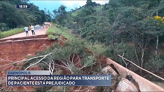 Sabinópolis: Principal Acesso da Região para Transporte de Pacientes está Prejudicado.