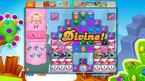 Candy Crush Level 6516 Talkthrough, 22 Moves 0 Boosters