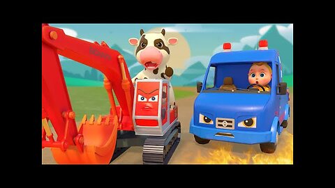 Vehicle Cartoon: School Bus, Police Car, Garbage Truck - Functions Of Vehicles | Boo Kids Cartoon