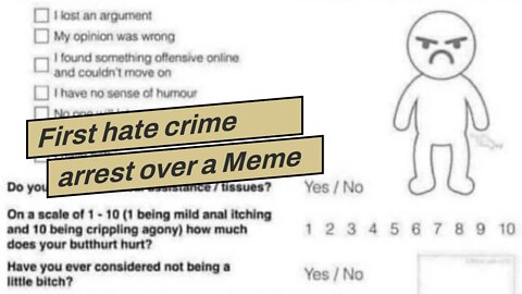 First hate crime arrest over a Meme in U.S. history…