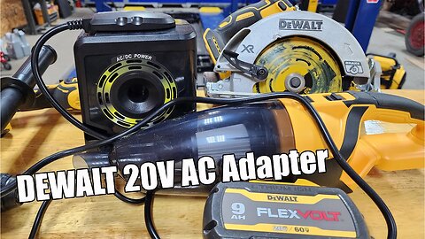 An AC Adapter For DEWALT 20V Tools!