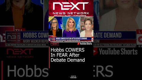 Hobbs COWERS In FEAR After Debate Demand #shorts