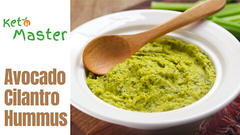 Avocado Cilantro Hummus | Keto Recipe | Custom Keto Diet Plan