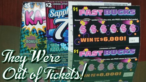 They Were Out of Tickets! | Buy-U Scratchers | Louisiana Lottery