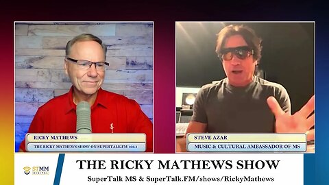 Discussing the evolution of his song "One Mississippi" with Steve Azar on the Ricky Mathews Show.