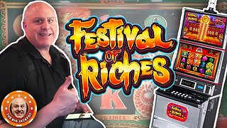 🧨 FESTIVAL of RICHES 5 OF A KIND JACKPOT WIN! 🧨 Max Bex Konami Slots