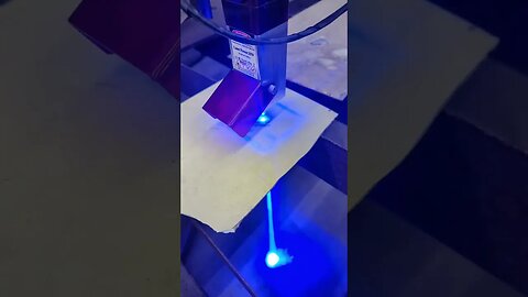 laser cutting on diy cnc table
