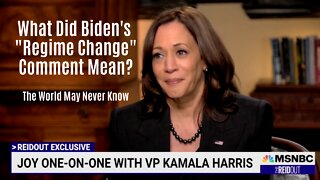 Kamala Harris Tries To Explain Biden's 'Regime Change' Comments and Fails.