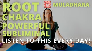 Powerful Root Chakra Subliminal (Relaxing Music) [Boost Security and Stability] Listen Every Day!