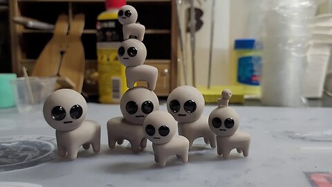 How to give a 3d printed tbh creature spooky eyes (yippee!)