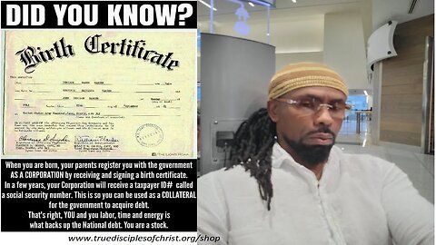 Redemption of the Birth Certificate by the Secured Party Creditor