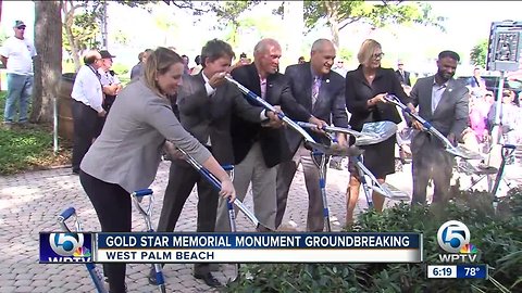 Groundbreaking ceremony held in West Palm Beach for new Gold Star families memorial