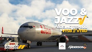 Voo e Jazz #0004 B738 entre VTSB (Surat Thani) até VTBD (Bangkok)